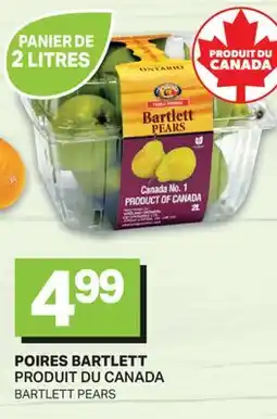 L'Intermarché POIRES BARTLETT | BARTLETT PEARS offer