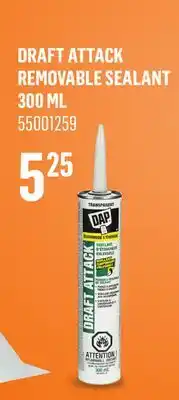 Canac Draft Attack Removable Sealant 300ml offer