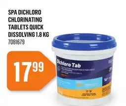 Canac Spa Dichloro Chlorinating Tablets quick dissolving 1.8kg offer
