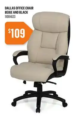 Canac Dallas Office Chair Beige and Black offer
