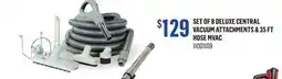 Canac Set of 8 Deluxe Central Vacuum Attachments & 35 ft Hose MVAC offer