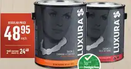 Canac LUXURA INTERIOR LATEX PAINT SMOOTH FINISH, EGGSHELL OR PEARL offer