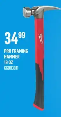 Canac Pro Framing Hammer 19oz offer