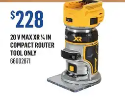 Canac 20 V MAX XR 1/4 in Compact Router Tool Only offer