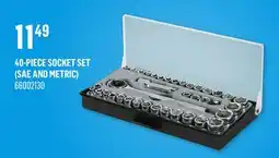 Canac 40-Piece Socket Set (SAE and metric) offer