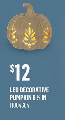 Canac LED Decorative Pumpkin 8 1/4 in offer