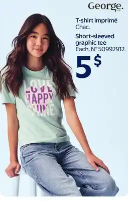 Walmart Short-sleeved graphic tee offer