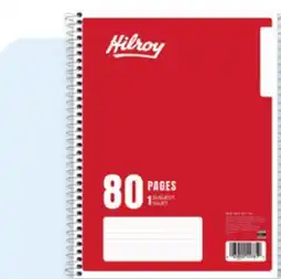 Walmart Hilroy 80-Page1-subject notebook offer