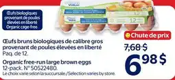 Walmart Organic free-run large brown eggs offer