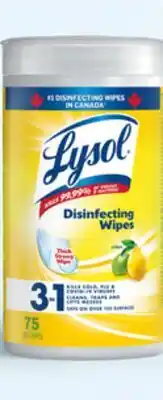 Walmart Lysol wipes 75s - 84s or all-purpose cleaner offer