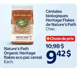 Walmart Nature's Path Organic Heritage flakes eco pac cereal offer