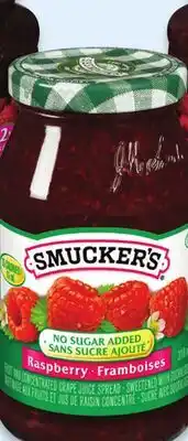 Walmart Smucker's no Sugar Added Raspberry Spread offer