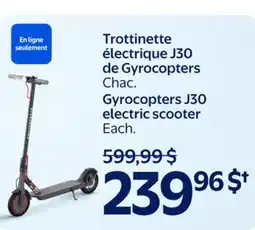 Walmart Gyrocopters J30 electric scooter offer