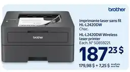 Walmart Brother HL-L2420DW Wireless laser printer offer