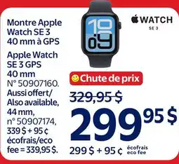 Walmart Apple Watch SE 3 GPS 40 mm offer