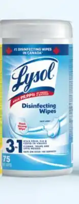 Walmart Lysol wipes 75s – 84s offer