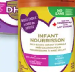 Walmart Parent's Choice milk-based infant formula powder offer