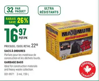BMR SACS À ORDURES offer