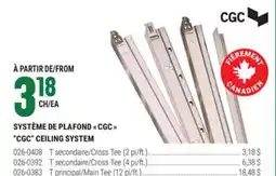 BMR SYSTÈME DE PLAFOND CGC offer