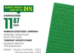 BMR PANNEAU ACOUSTIQUE SONOPAN offer