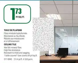 BMR TUILE DE PLAFOND offer