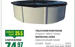 BMR TOILE D'HIVER POUR PISCINE offer
