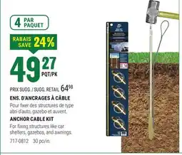 BMR ENS. D'ANCRAGES À CÂBLE offer