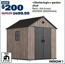 RONA Shelterlogic garden shed offer
