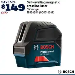 RONA Bosch Self-levelling magnetic crossline laser offer