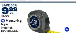 RONA RONA Measuring tape 25' offer