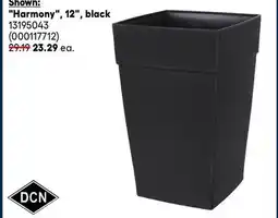 RONA DCN Harmony, 12, black planters offer