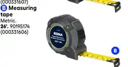 RONA 26' Measuring tape offer