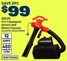 RONA 3-in-1 backpack electric leaf blower/vacuum offer
