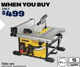 RONA Dewalt Table saw offer