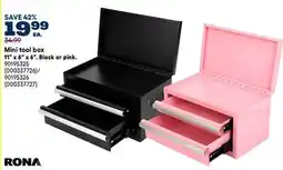 RONA Mini tool box offer