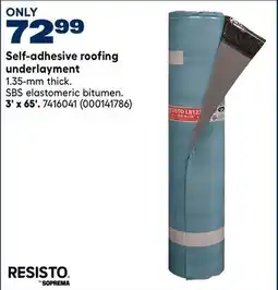 RONA Self-adhesive roofing underlayment offer
