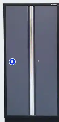 RONA 2-door tall garage cabinet 36.05 x 78.8 x 18.05 offer
