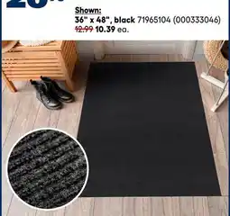 RONA 36 x 48, black interior rugs and doormats offer