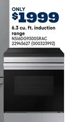 RONA 6.3 cu. ft. induction range offer