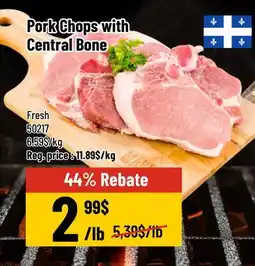 Mayrand Fresh Pork Chops with Central Bone offer