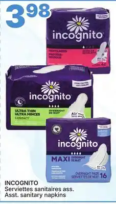 Rossy INCOGNITO Asst. sanitary napkins offer