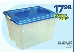 Rossy Clear storage bin offer