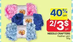 Rossy NEEDLE CRAFTERS Feather yarn offer