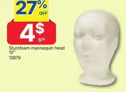 Rossy Styrofoam mannequin head offer