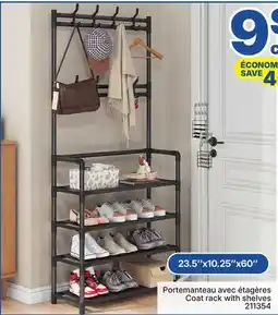 Rossy Coat rack with shelves offer