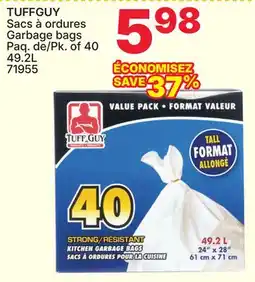 Rossy TUFFGUY Garbage bags offer