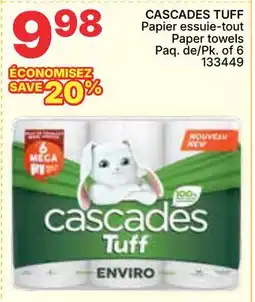 Rossy CASCADES TUFF Paper towels offer