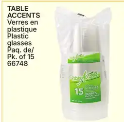 Rossy TABLE ACCENTS Plastic glasses offer