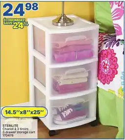 Rossy STERILITE drawer storage cart offer