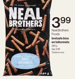 Avril Neal Brothers Foods bretzels bios en bâtonnets offer